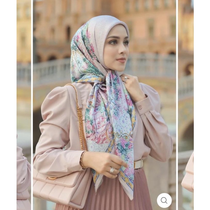 Buttonscarves Sevilla Series Voal Square - FLORECER