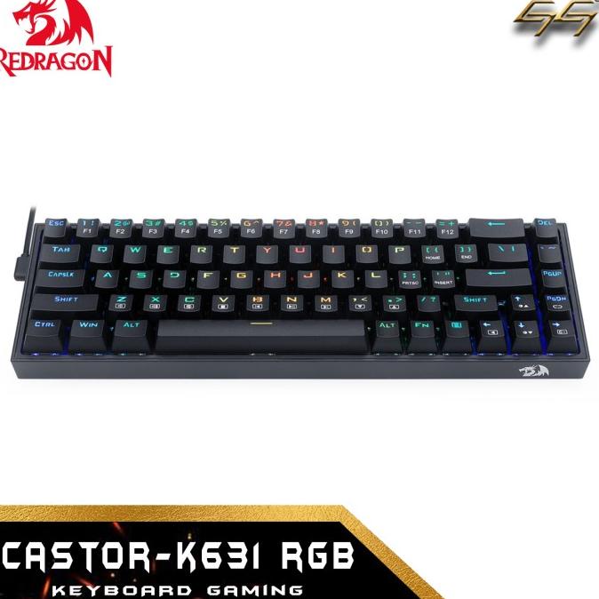 Keyboard Gaming Mechanical 65% RGB REDRAGON CASTOR K631RGB K631 RGB