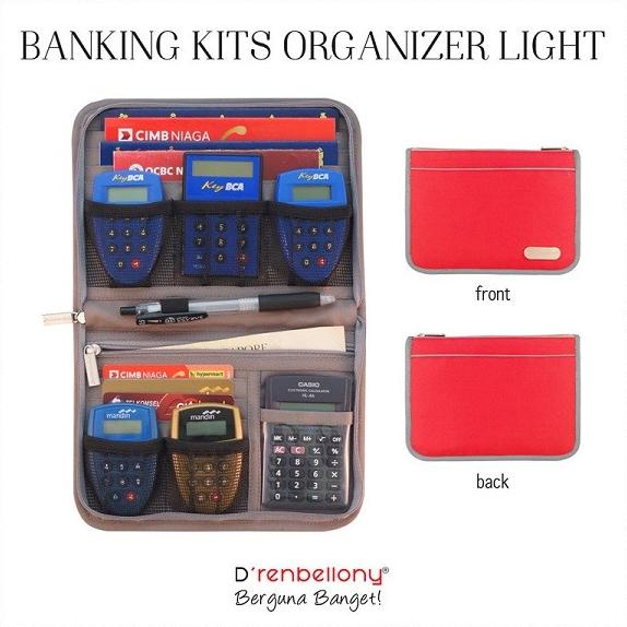 

Banking Kits Organizer (BKO) / bank book Organizer - Red