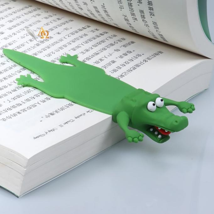 

Pembatas Buku Unik / Bookmark Edisi Crocodile 3D Lux Limited