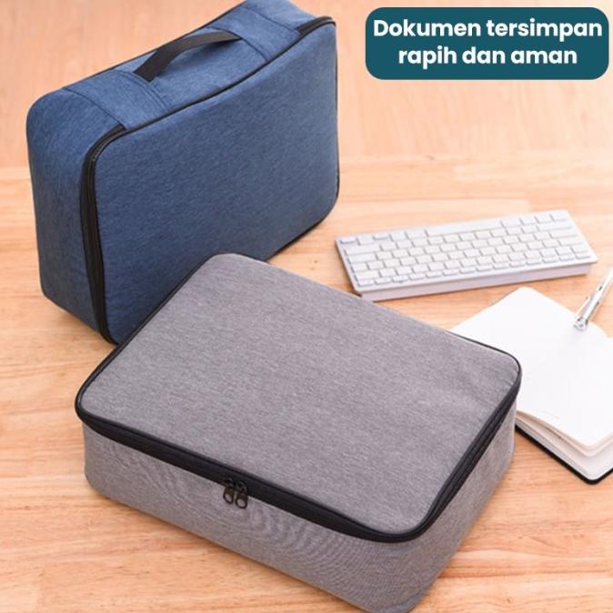 

Tas Tempat Penyimpanan File Dokumen Anti Air Travel Bag Storage Box