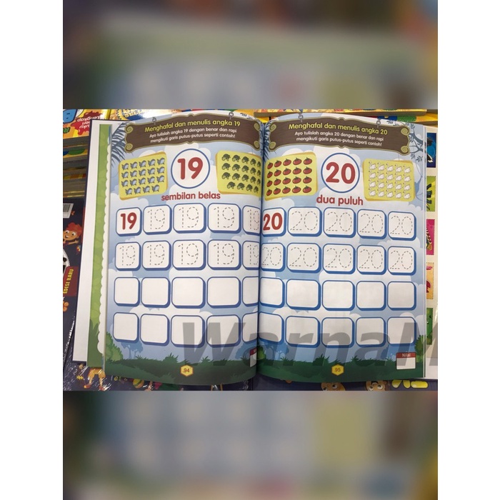 Hot Sale Wm Bbw Buku Super Calistung & Mewarnai Untuk Anak Tk, Plus Stiker Termurah