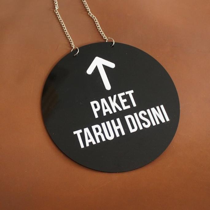 

Paket Taruh Disini Sign Acrylic Timbul | Sign Board Akrilik