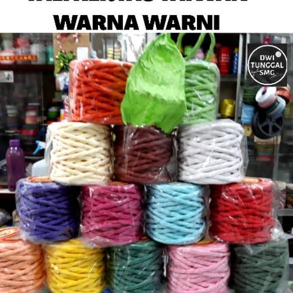 

Sekarang Hadir RAFFIA PAPER RIBBON / PITA KERTAS PARCEL SILVER 25yard