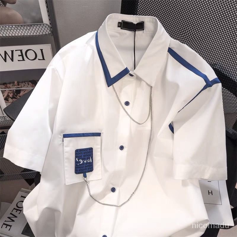 COD##kemeja putih lengan pendek wanita/Kemeja Polos Lengan pendek Wanita/kemeja rayon wanita