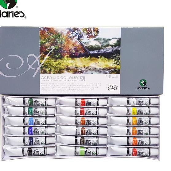 

Promo Populer Maries acrylic paint colour cat akrilik set 6 12 18 warna 12 30 ml