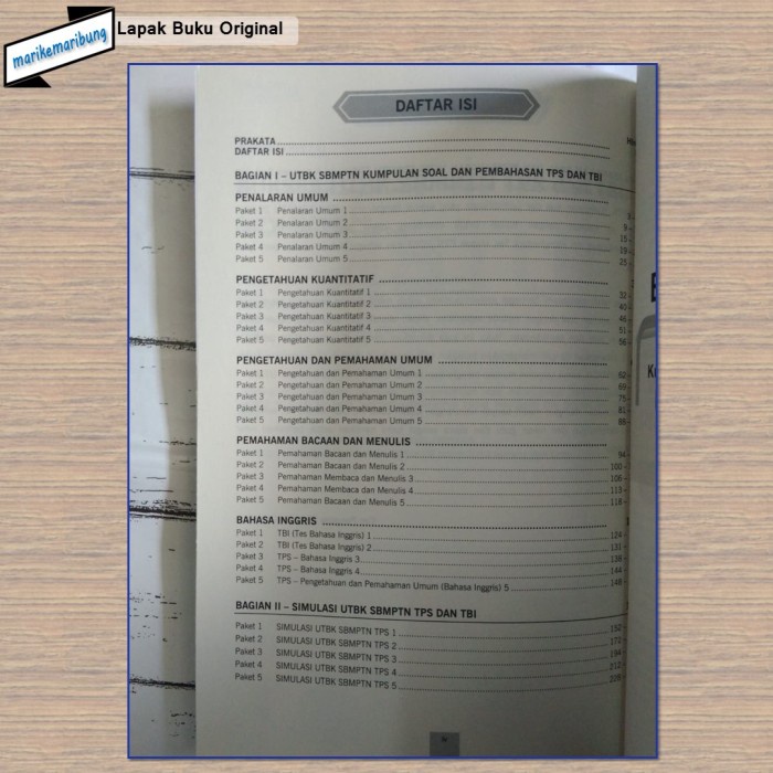 Must Have Buku Tps Dan Tbi Utbk Sbmptn 2023 Ganesha Operation (Go) Terlaris