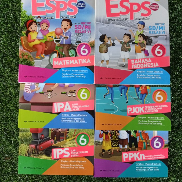 Flash Sale Esps Kelas 6Sd(Mtk, B. Indo, Ipa, Pjok, Ips, Pkn) 6Buku Terbaru