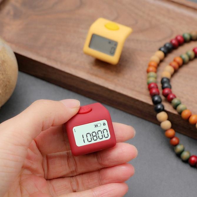 Tasbih Digital LED Rechargeable Tally Counter 9 Channel Charging