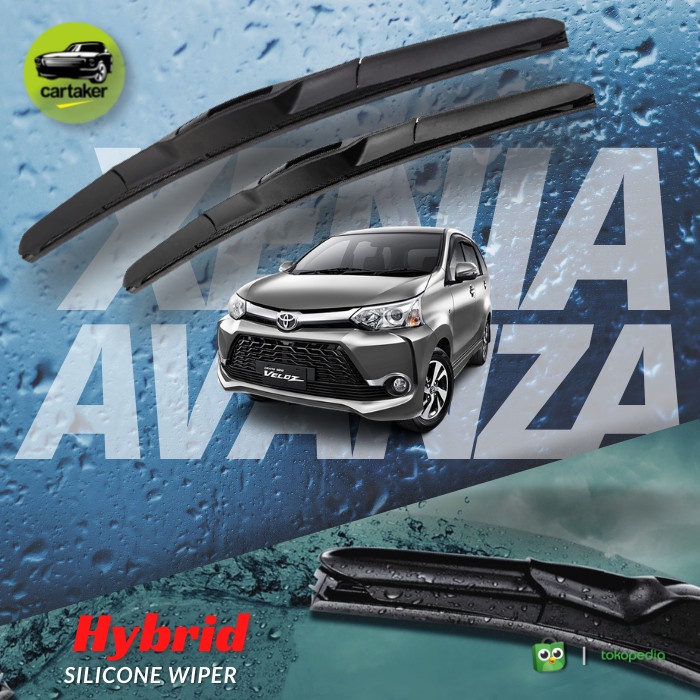 Wiper Frameless Original Avanza Xenia Karet Kaca Mobil Silicon Hybrid