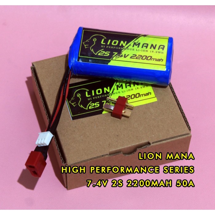 baterai rc HP liion li-ion2s 7.4 volt 2200 mah alternatif lipo 2s 50C