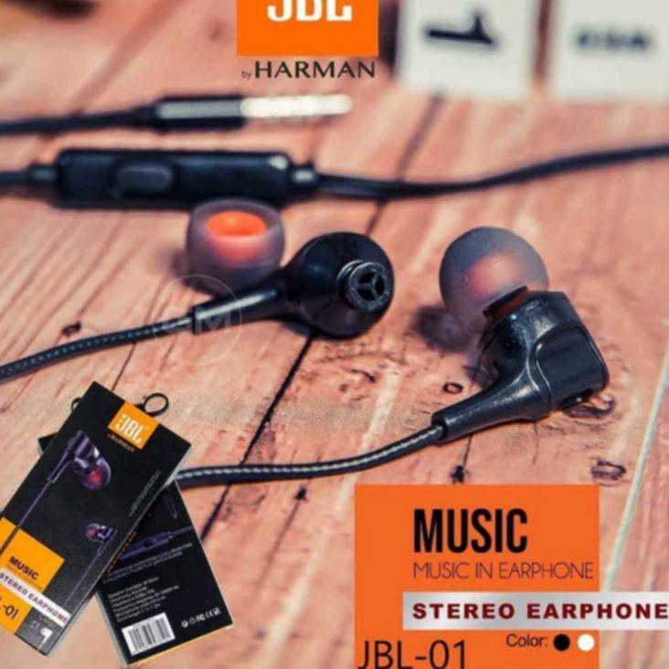 2023 Berkah✮ Headset JBL-01 Stereo Bass Earphone Hansfree HF JBL 01 Handset JBL-01 Bass 824