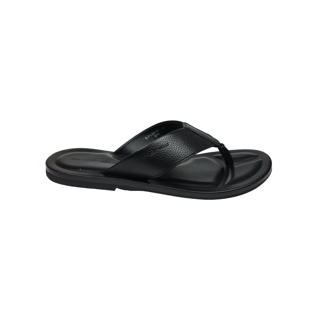 Sandal Casual Pria Andrew Shoes Ferrel Black