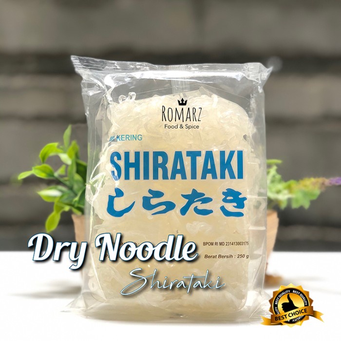 

DRY SHIRATAKI MIE KERING SHIRATAKI ( isi 10pcs ) 250gr LOW CARBS