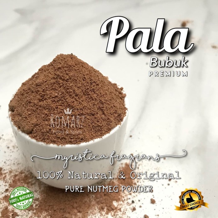 

PALA BUBUK MURNI ASLI PREMIUM 500gr PURE NUTMEG POWDER 500gr