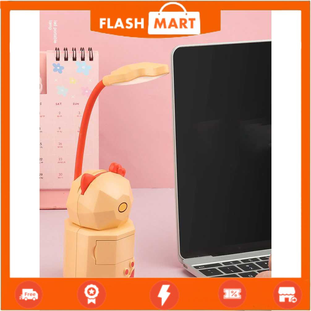 FLASHMART Lampu Meja Belajar USB Desk Lamp Desain Unik 0.6W Warm White - YC5806