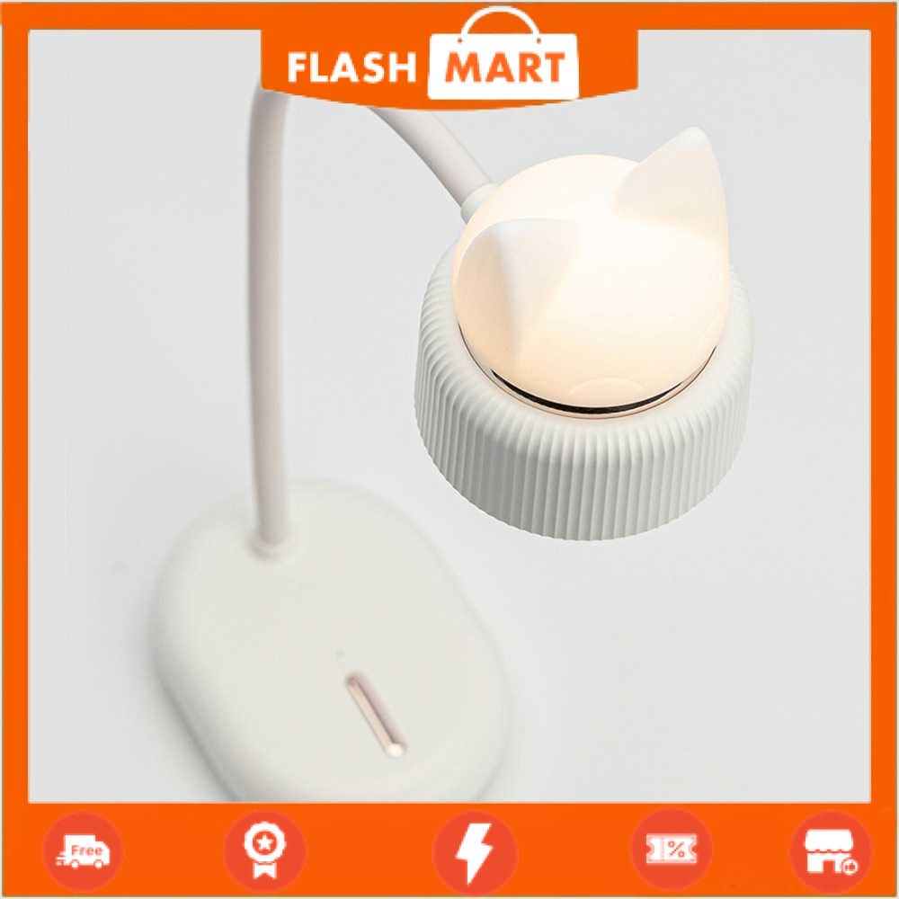 FLASHMART Lampu Meja Belajar LED Desk Lamp Model Telinga Kucing Warm White - 332