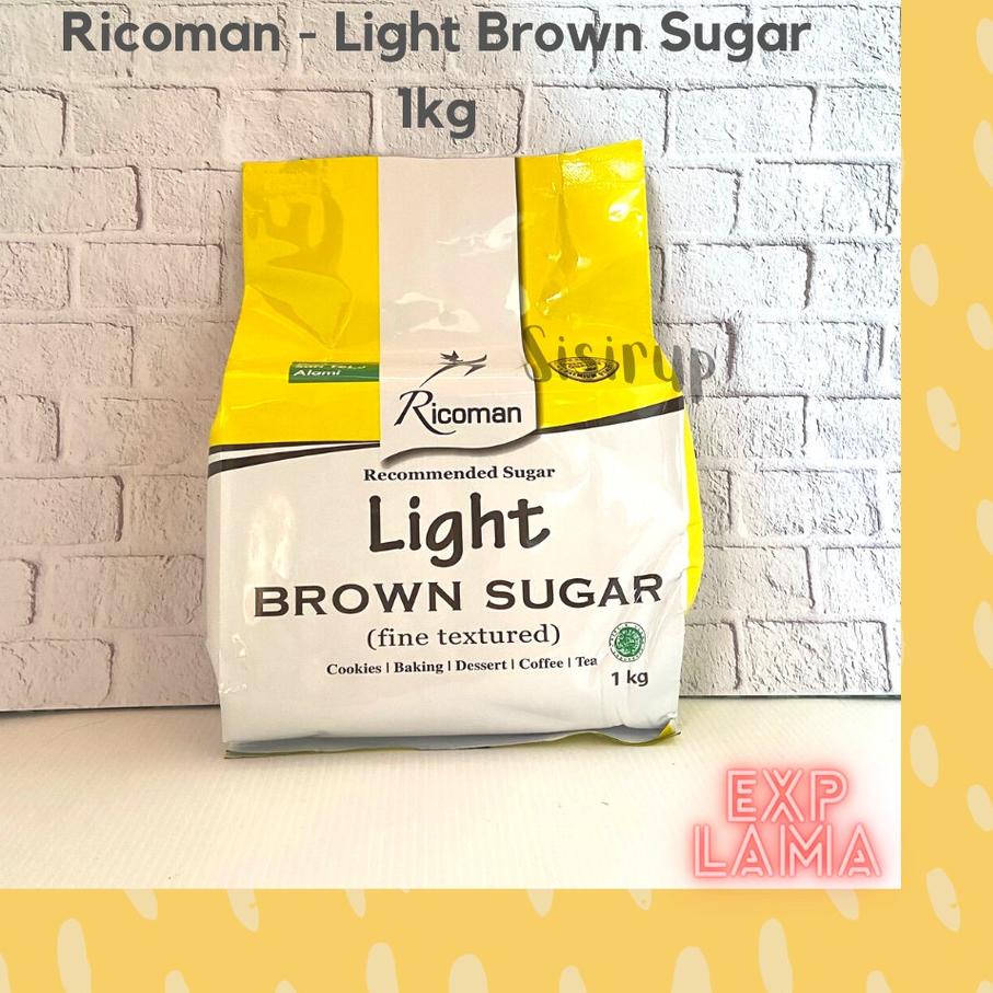 

PROMO✅Light Brown Sugar Ricoman 1 KG / Light Ricoman
