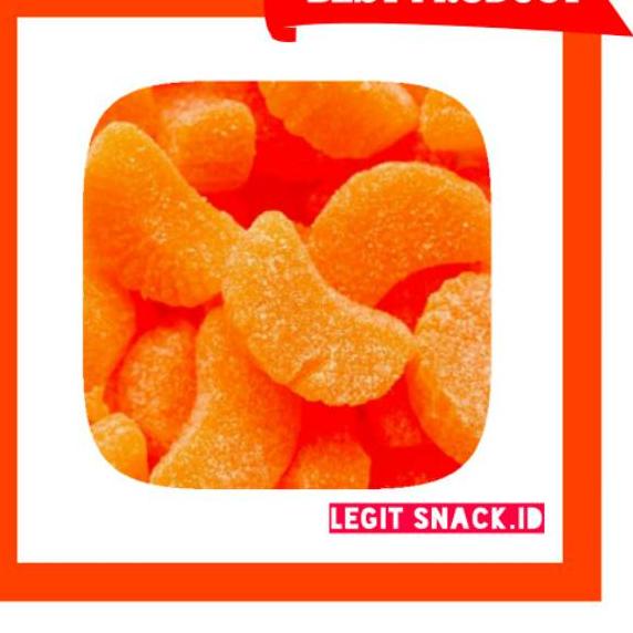 

6.6✔️Permen Jelly Jeruk / Orange Jelly Candy / Jeli Kiloan 500 Gram
