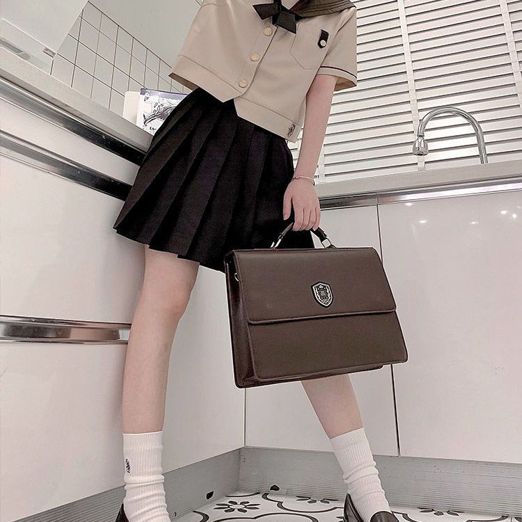 ❡Sera  Brain Pain Original [Kasuga Nara] Tas seragam jk Jepang oblique cross portable dk college school supply backpack