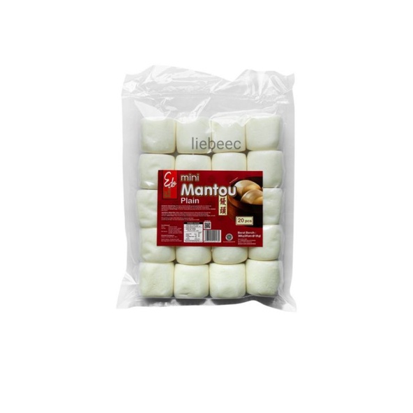 

Edo Mini Mantou Plain 360gr | Mantau Mini isi 20 pcs HALAL