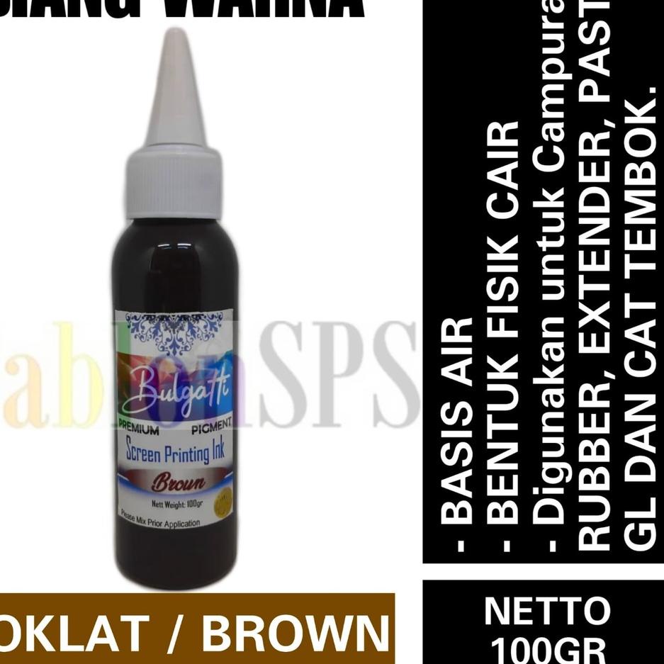 

Spesial Nat@l۞ Biang Warna Sablon Coklat Brown Pigmen Bulgatti 100 gr 362: