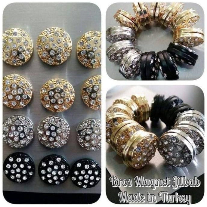 Bros Magnet Jilbab Turki | Jepitan Jilbab Turki | Jarum Jilbab Premium