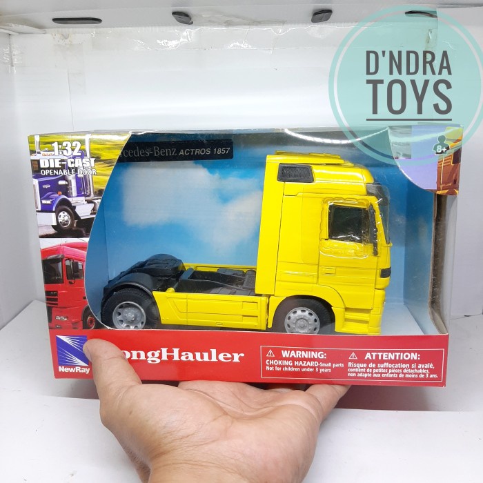 Hot Sale Diecast Welly Miniatur Mobil Truk Mercedes-Benz Actros Terbaru