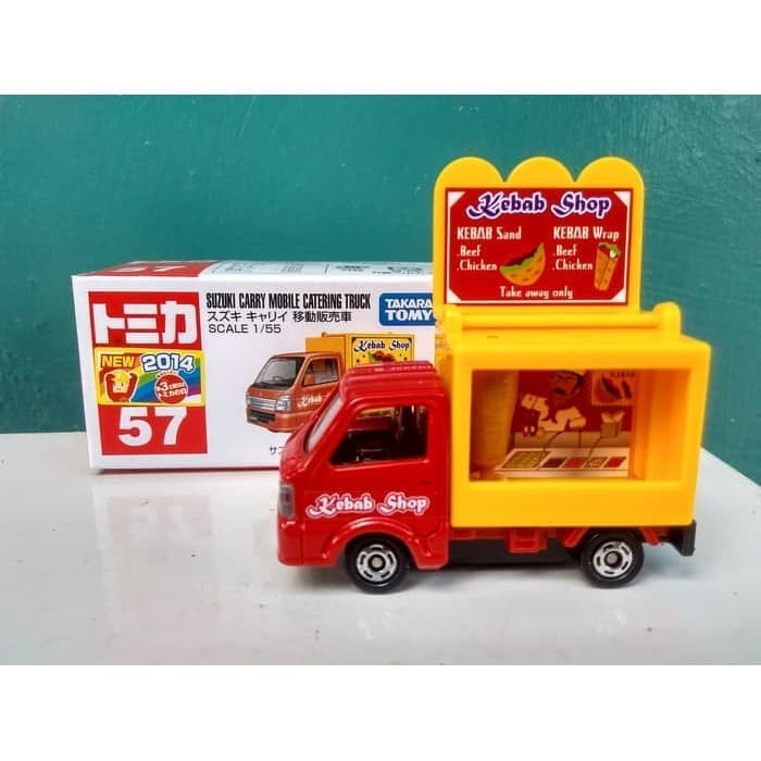 Tomica No 57 Suzuki Carry Mobile Catering Truck Diecast Miniatur Truk