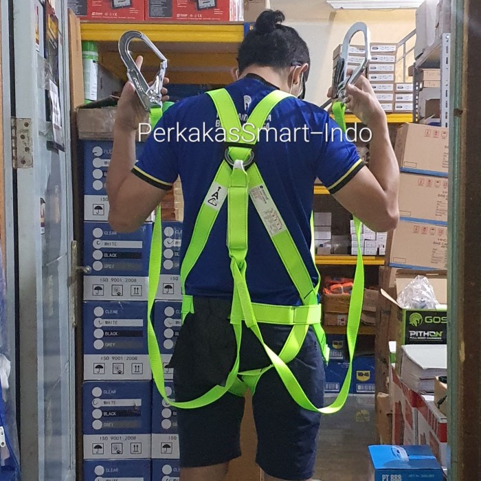 Gosave Full Body Harnes Pithon Absorber Double Big Hook Bersertifikat #Original