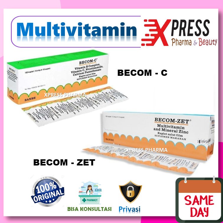 XPRESS  STRIP Becom C / Becom Zet / BecomC / BecomZet bekom C Multivitamin Mineral