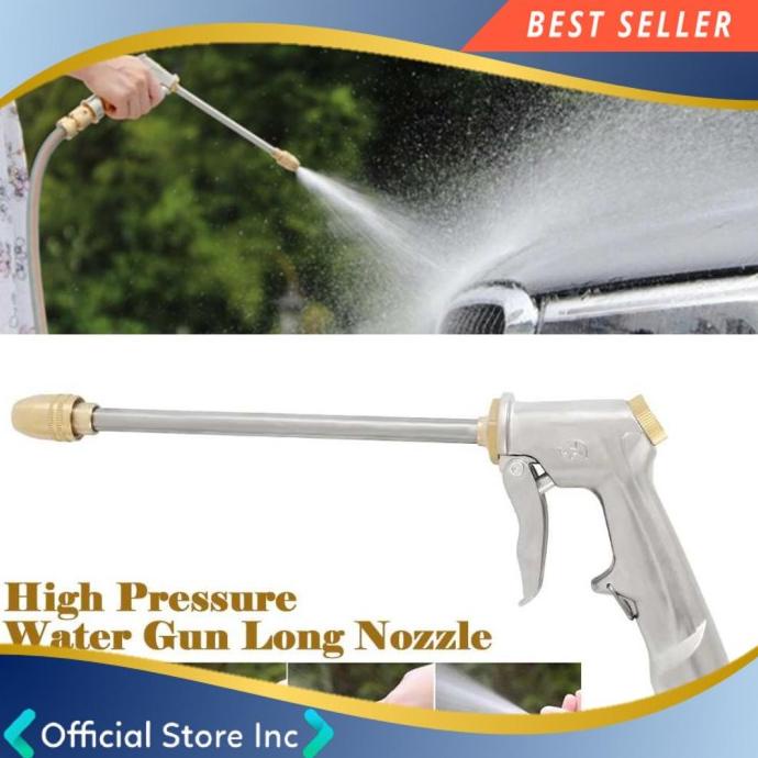 Spray Gun Panjang Kepala Selang Nozzle Semprotan Air Steam Cuci Mobil