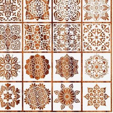 

Terhitz8.8 Plastic Stencil - Stensil Dekorasi Motif_MANDALA16 457✧