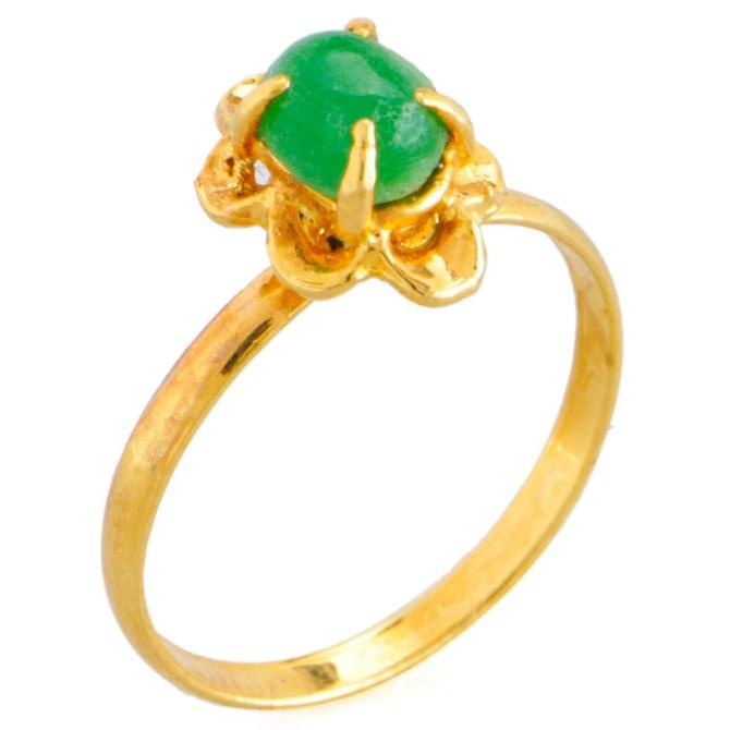 1901 Hijab Cincin Giok Lapis Emas