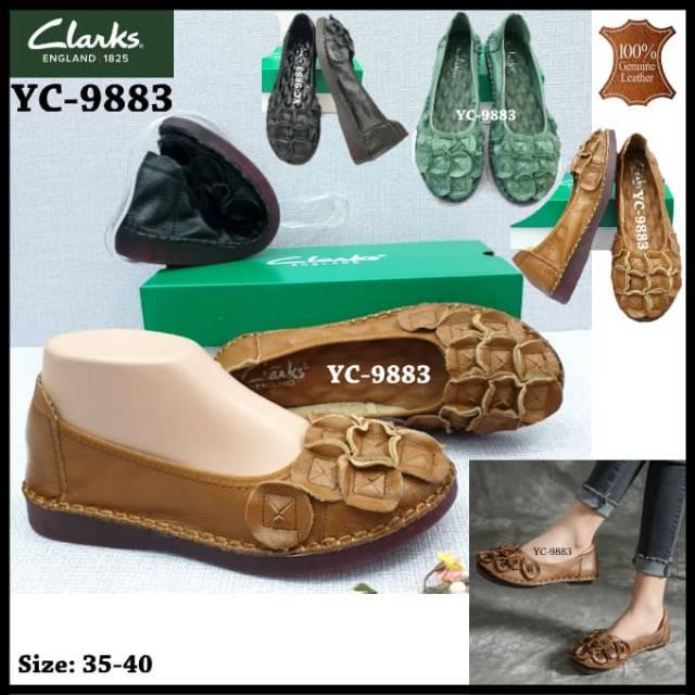 SEPATU CLARKS YC-9883 FLAT