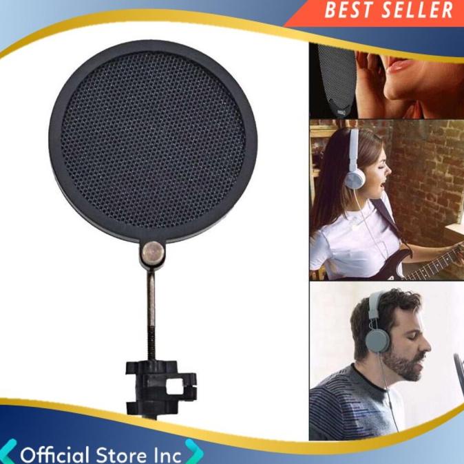 Filter Miktofon Penyaring Suara Rekaman Peredam Noise Suara Jernih