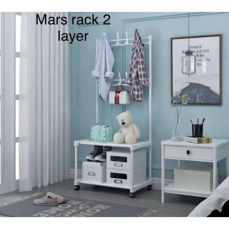 Rak Mars 2Layer Stand Hanger Single 2Layer