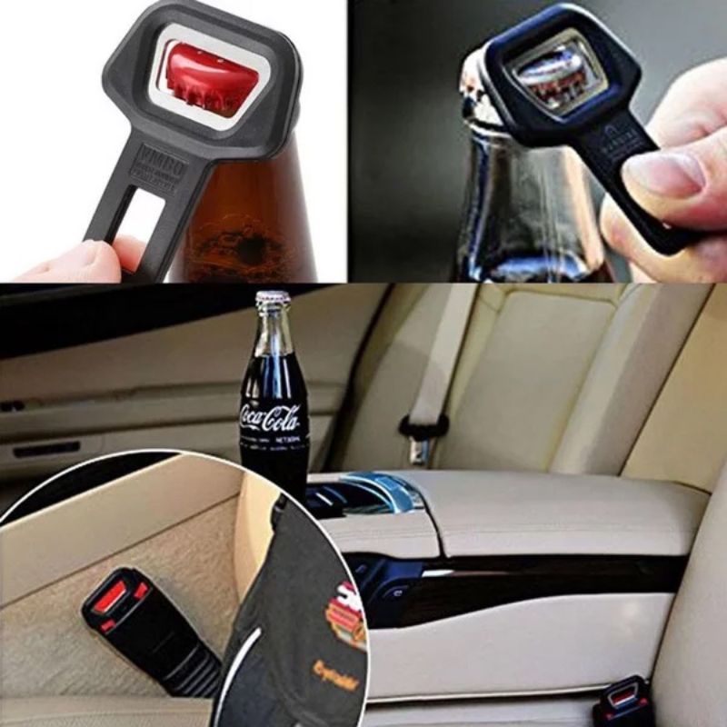 US367 Mini Seat Belt Buckle Alarm Buzzer Stopper Mobil pembuka botol VMBO By Toko Haji Usman