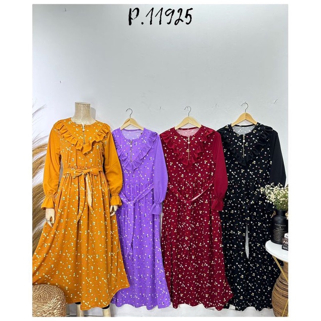 Gamis voxy bunga/Gamis santai murah