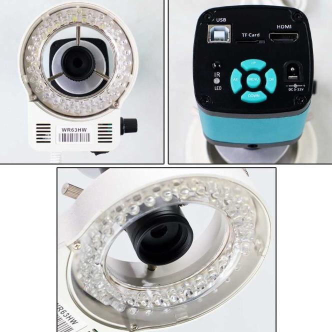 Kamera Mikroskop Industrial Digital 48Mp 1080P 130X