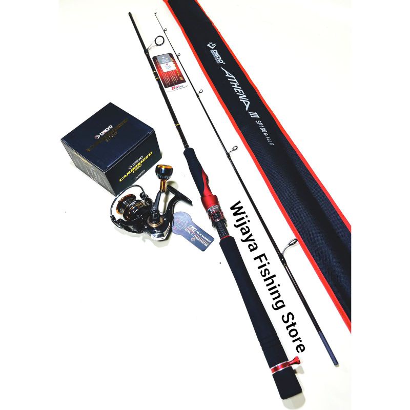 Set Joran Pancing Daido Athena III Pro Series dan Reel Daido Carbonized
