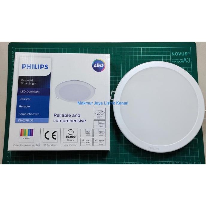 PHILIPS LAMPU DOWNLIGHT LED PANEL DN027B G2 17 WATT 17 W 17W 17WATT