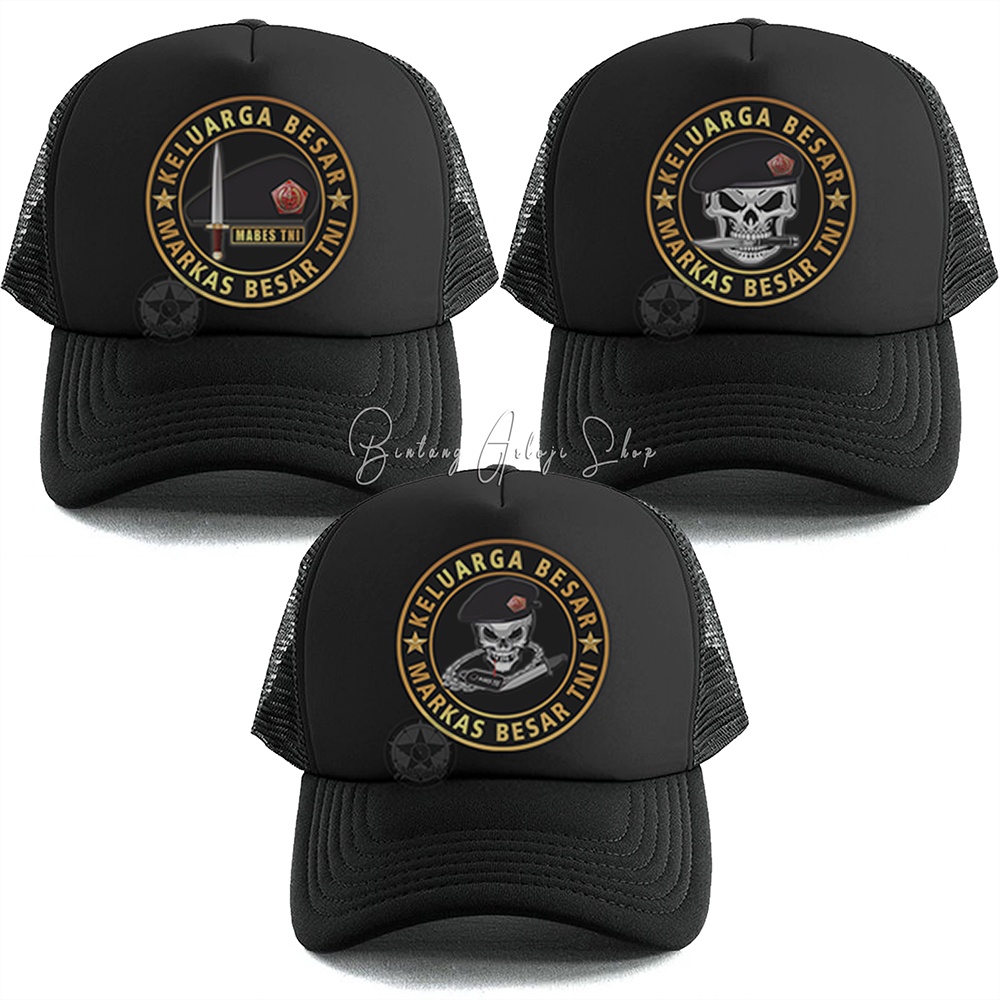 Topi Custom Keluarga Besar Markas Besar TNI Exclusive Gold