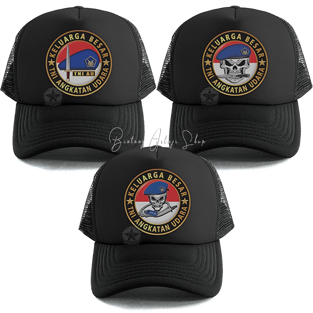 Topi Custom Keluarga Besar TNI Angkatan Udara Exclusive Gold