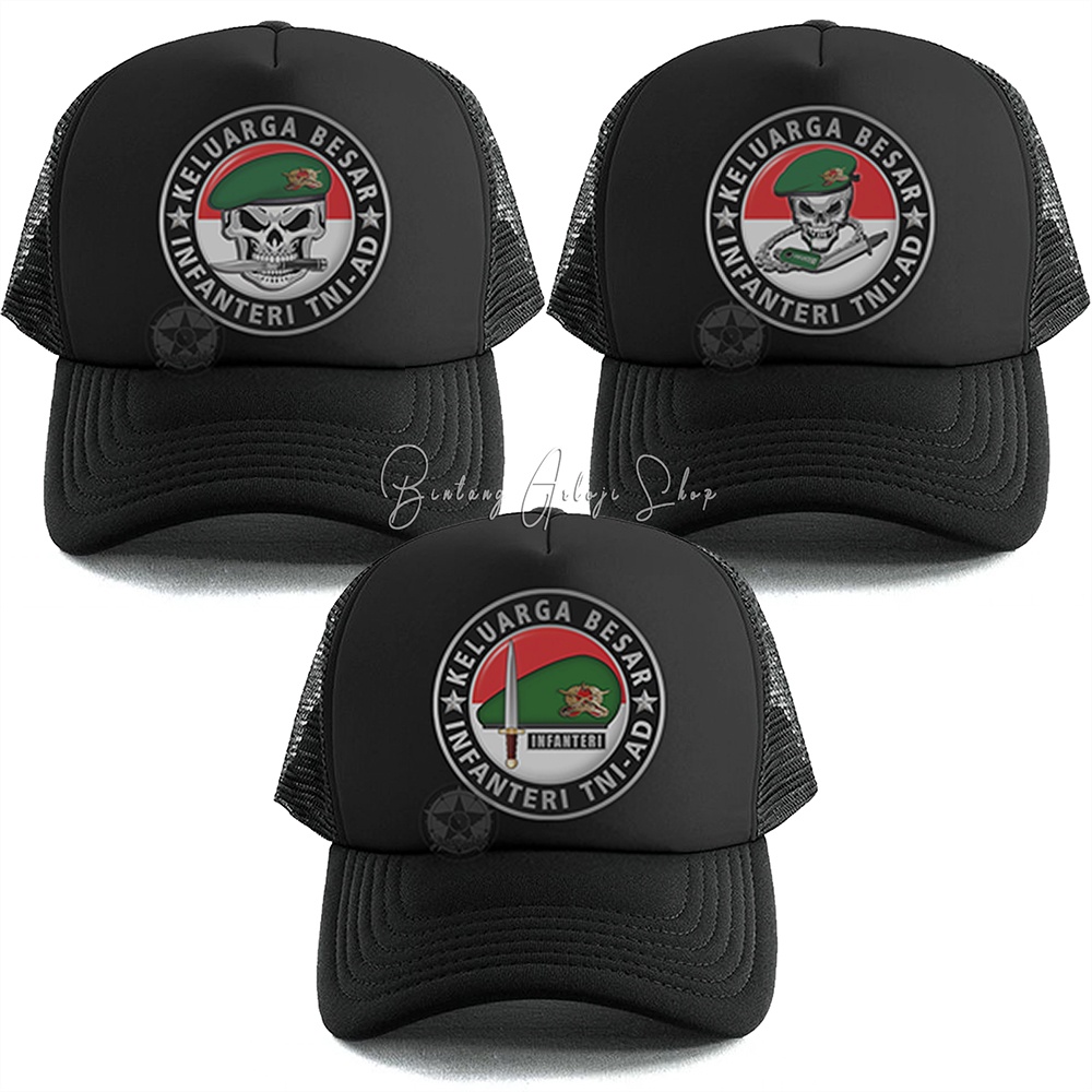 Topi Baret Keluarga Besar Infanteri TNI-AD Limited Edition Silver