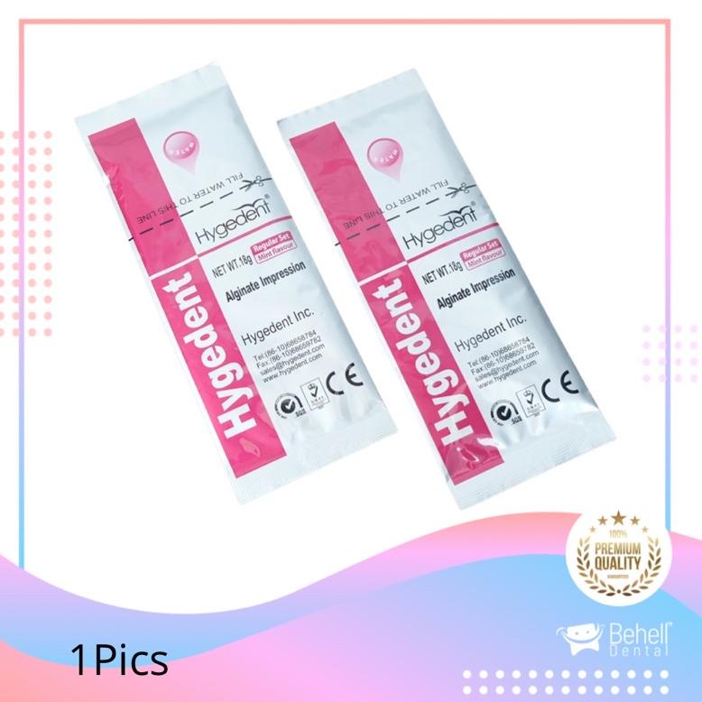 8.8 Promo Brand ORIGINAL ALGINATE HYGEDENT NORMAL MINI 18gr / Bahan Cetak Gigi / Dental Impression S