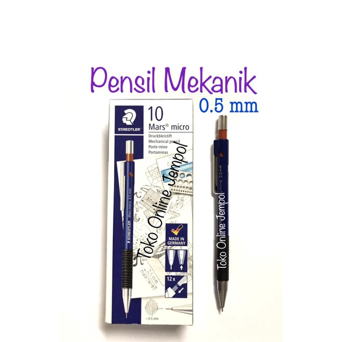 

Sale 0.5 mm Pensil Mekanik Staedtler Mars Micro Mechanical Pencil ATK1193ST /ALAT TULIS