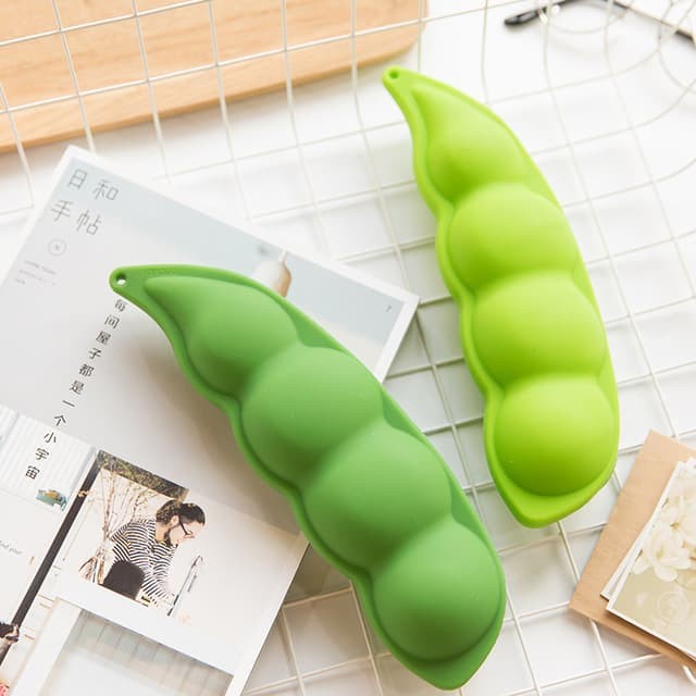 

BISA COD LANGUO Green Peas Silicone Pencil Case / Tempat Pensil LG-30281 /ALAT TULIS AESTHETIC/ALAT