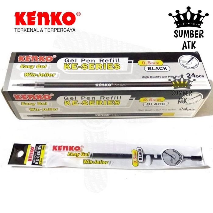 

TERLARIS Refill Pen Kenko Easy Gel HITAM dan BIRU , KE Series / Isi Pulpen /ALAT TULIS