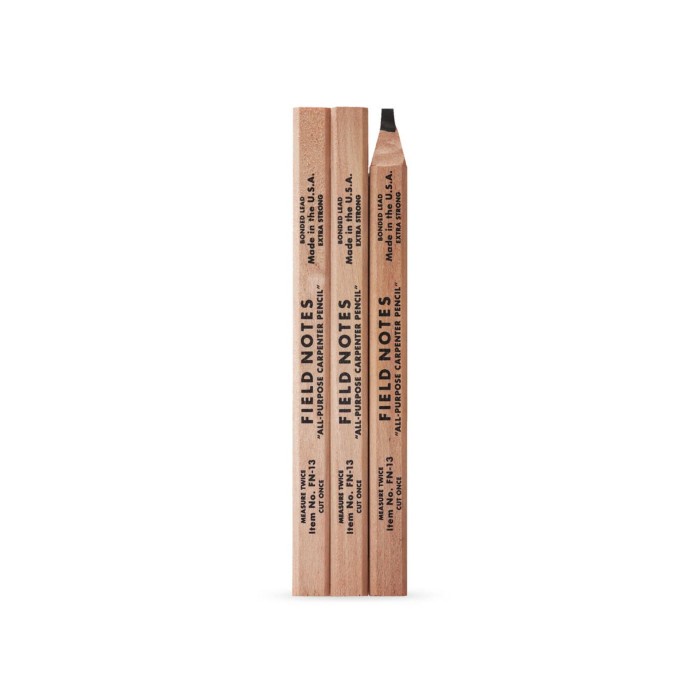 

BISA COD Pensil Kayu Field Notes Carpenter Pencil 3 Pack Premium Stationeries /ALAT TULIS